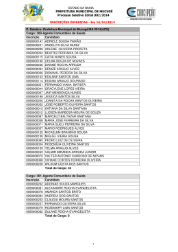 Inscri&ccedil;&otilde;es Deferidas