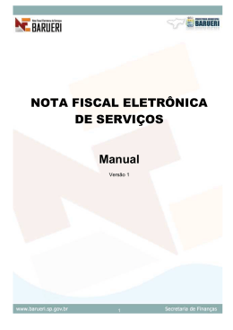 Manual NF-e Barueri