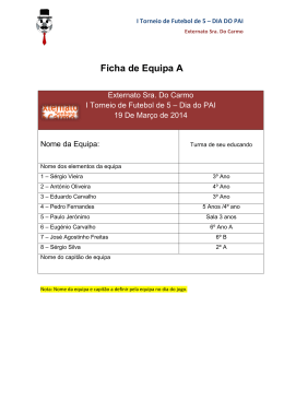 I Torneio de Futebol de 5 – DIA DO PAI