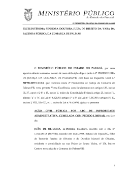 excelent&iacute;ssima senhora doutora ju&iacute;za de direito da vara da fazenda