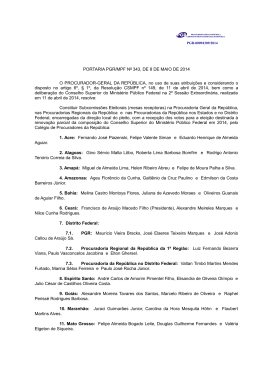PORTARIA PGR-MPF N? 343-2014