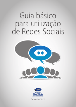 Guia b&aacute;sico para utiliza&ccedil;&atilde;o de Redes Sociais