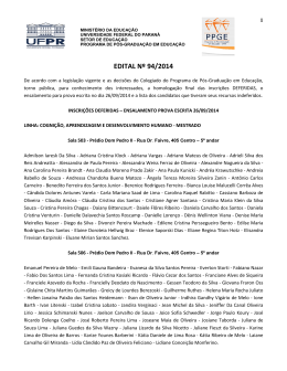 Programa de P&oacute;s-Gradua&ccedil;&atilde;o em Educa&ccedil;&atilde;o/UFPR
