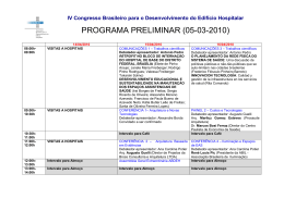 Programacao ate dia 08.03.2010