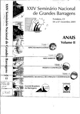 de Grandes Barragens - Comit&ecirc; Brasileiro de Barragens
