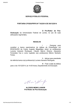 SERVIÇO PÚBLICO FEDERAL PORTARIA CPGSS/PRPG Nº