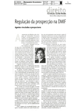 Regulação da prospecção na DMIF
