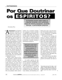 Por que doutrinar os esp&iacute;ritos