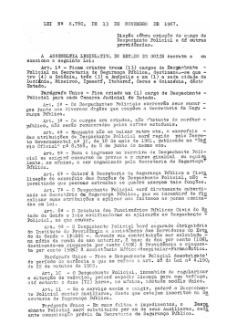 LEI) Ne 6.780, De 13 DE riovsmaeo DE 1967.