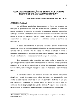 GUIA DE APRESENTA&Ccedil;&Atilde;O DE SEMIN&Aacute;RIOS COM OS