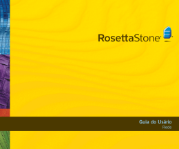 Guia do Usário - Rosetta Stone