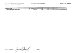 N&uacute;mero Nome N&deg; Documento Secund&aacute;rio P. Ingresso Res