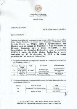 Publicação do Ofício nº 008/2015-CE - CD