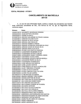 Edital Prograd 017/2011