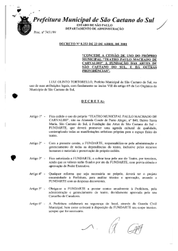 f Prefeitura Municipal de São Caetano do S al . ESTADO DE SÃO