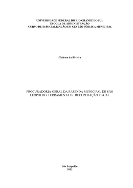 procuradoria-geral da fazenda municipal de s&atilde;o leopoldo