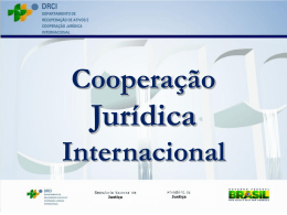 Secretaria Nacional de Justi&ccedil;a Minist&eacute;rio da Justi&ccedil;a``