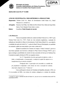 Ministério da Justiça › Conselho Administrativo de Defesa