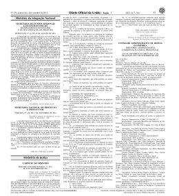 35 1 Minist&eacute;rio da Integra&ccedil;&atilde;o Nacional Minist&eacute;rio da Justi&ccedil;a