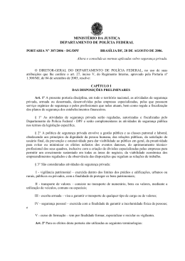 MINISTÉRIO DA JUSTIÇA DEPARTAMENTO DE