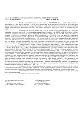 ATA N&ordm; 521 de Reuni&atilde;o Extraordin&aacute;ria do