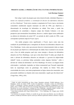 PROJETO AGORA - Portal ANPED SUL