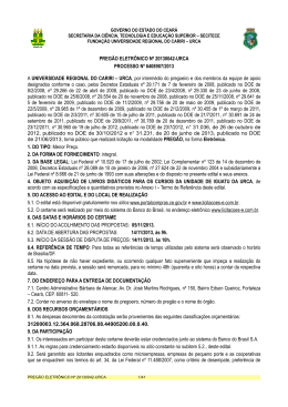 PREG&Atilde;O ELETR&Ocirc;NICO N&ordm; 20130042