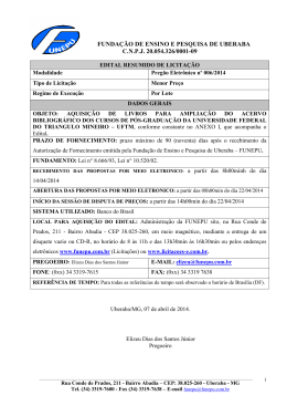 edital resumido de licita&ccedil;&atilde;o