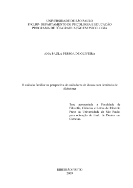 universidade de são paulo ffclrp- departamento de psicologia e