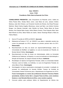 11&ordf; reuni&atilde;o