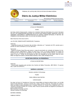 Di&aacute;rio da Justi&ccedil;a Militar Eletr&ocirc;nico