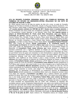 Plen&aacute;ria &ndash; M&ecirc;s Outubro 2011