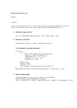 SAPO GIS Hands-On