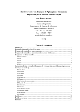 Hotel Noroeste - Departamento de Sistemas de Informa&ccedil;&atilde;o