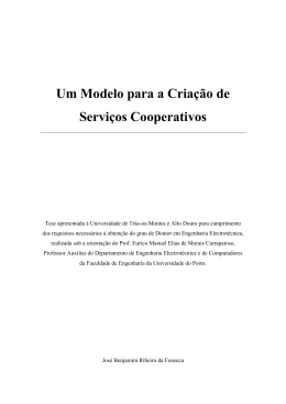 Um Modelo para a Criao de Servios Cooperativos