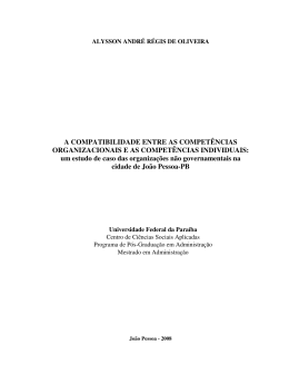A COMPATIBILIDADE ENTRE AS COMPET&Ecirc;NCIAS