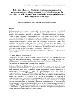 Alinhando objetivos organizacionais e incentivos &ndash; O