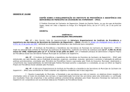 decreto n&deg; 19.068 disp&otilde;e sobre a regulamenta&ccedil;&atilde;o do instituto de