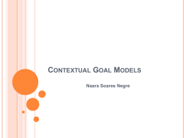 Contextual Goal Models