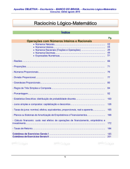 Racioc&iacute;nio L&oacute;gico-Matem&aacute;tico - Apostilas Para Concursos P&uacute;blicos