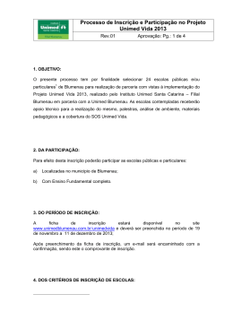 Projeto Unimed Vida