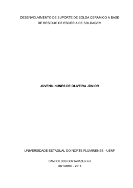 REUTILIZA&Ccedil;&Atilde;O DE RES&Iacute;DUO DE ROCHA ORNAMENTAL