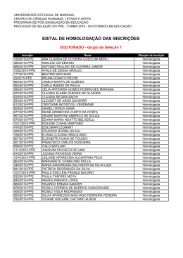 DOUTORADO - Programa de P&oacute;s-Gradua&ccedil;&atilde;o em Educa&ccedil;&atilde;o