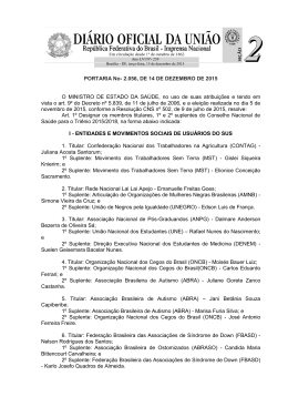 PORTARIA No- 2.056, DE 14 DE DEZEMBRO DE 2015 O