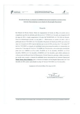 Despacho - AEMaia | Agrupamento de Escolas da Maia