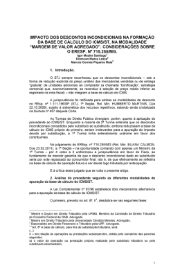 impacto dos descontos incondicionais na forma&ccedil;&atilde;o da base de