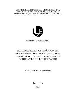 ESTRESSE ELETROMEC&circ;ANICO EM