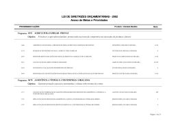 LEI DE DIRETRIZES ORÇAMENTÁRIAS