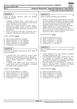 analista de saneamento - engenheiro eletrot&eacute;cnico - tipo 2