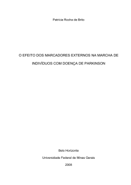 o efeito dos marcadores externos na marcha de indivèduos com
